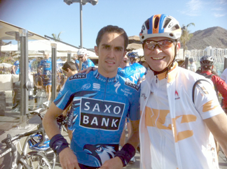 Andreas Suppan & Alberto Contador Andreas Suppan & Alberto Contador